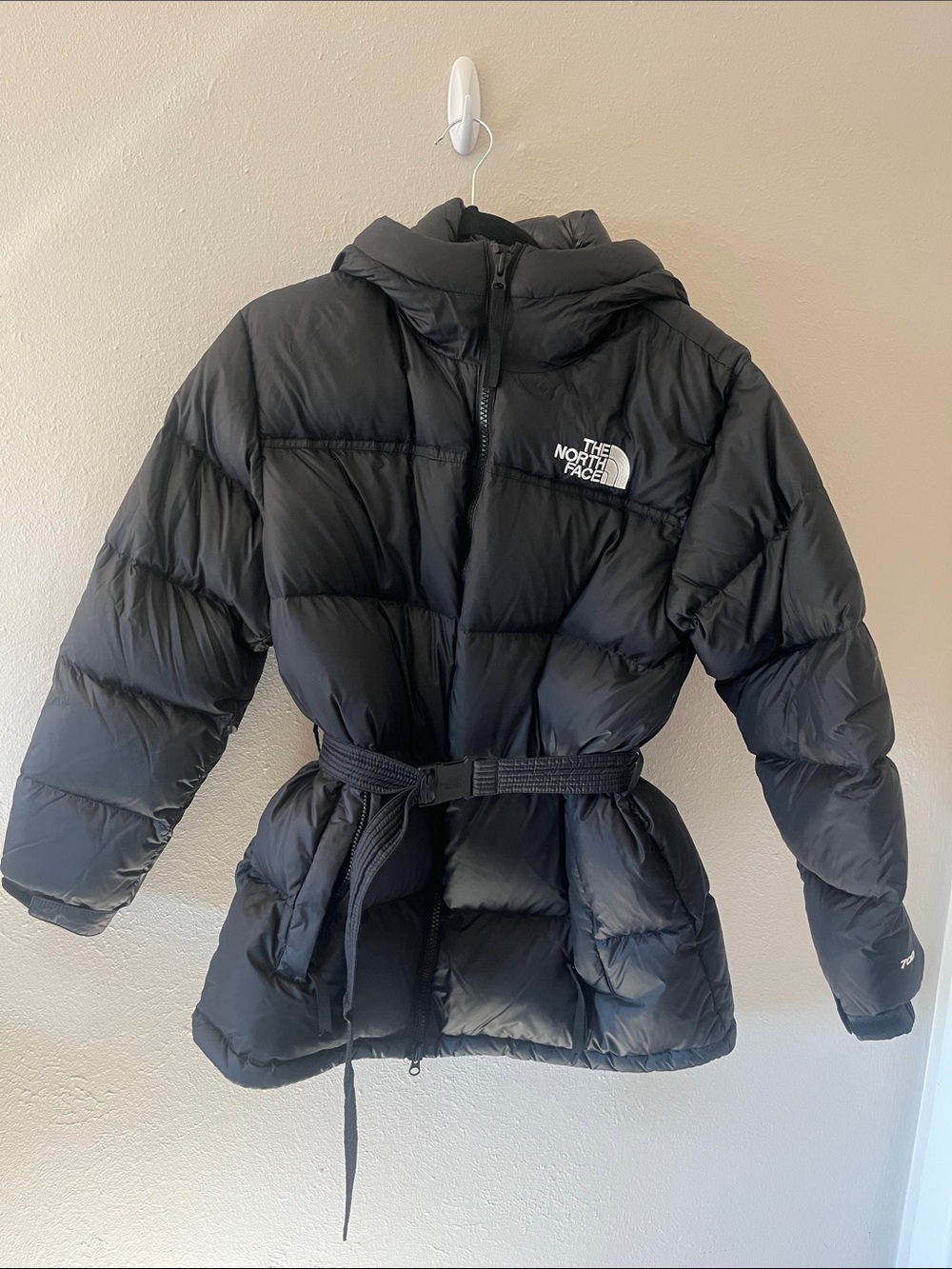 Women's The North Face Nuptse Belted Mid 700 Down Puffer Jacket